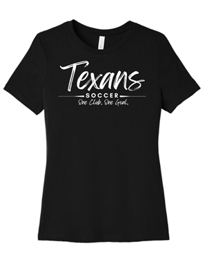 TEXANS LADIES SCRIPT TEE BLACK Image