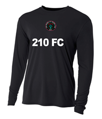 210 FC LS SPIRIT WICKING TEE - BLACK