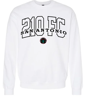 210 FC OUTLINE CREW SWEATSHIRT - WHITE Image