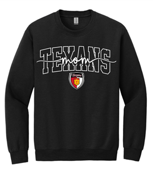 TEXANS MOM CREW SWEATSHIRT - BLACK Image
