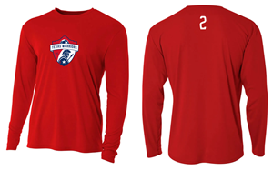 Red Dri-Fit LS Tee Image